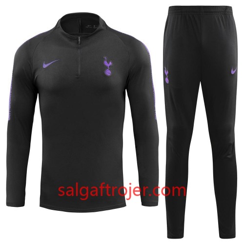Tottenham Hotspur Sweatshirt Dragt Sort 2018-2019 Tottenham Hotspur Sweatshirt Dragt Sort 2018-2019